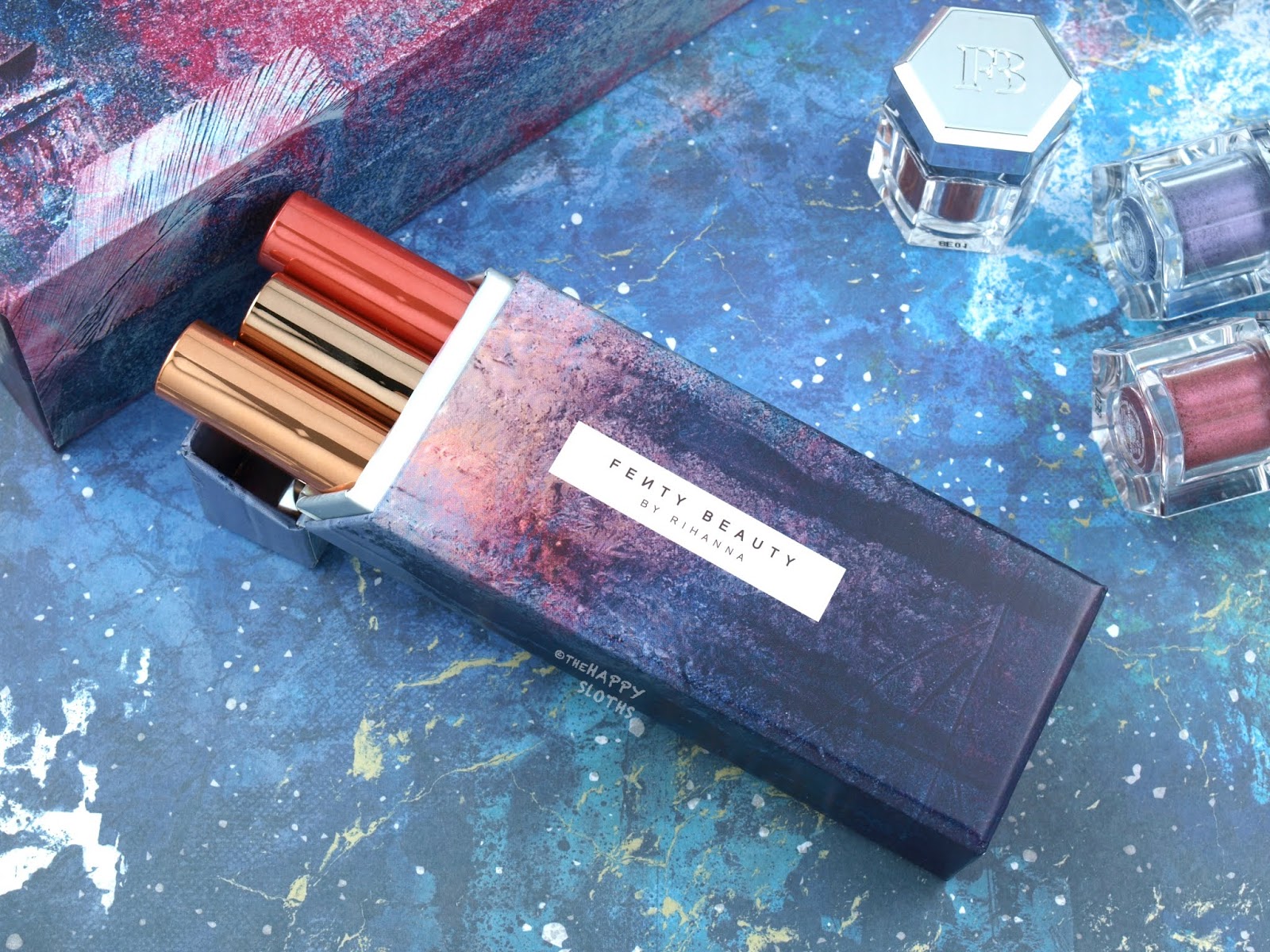 Fenty Beauty by Rihanna | Holiday 2018 Frost Hunny Metallic Eye + Lip Crayon Set: Review and Swatches