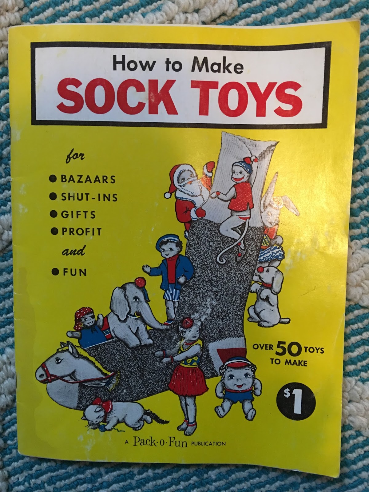 Marla, Plain and Small Instructions Vintage Sock Bear