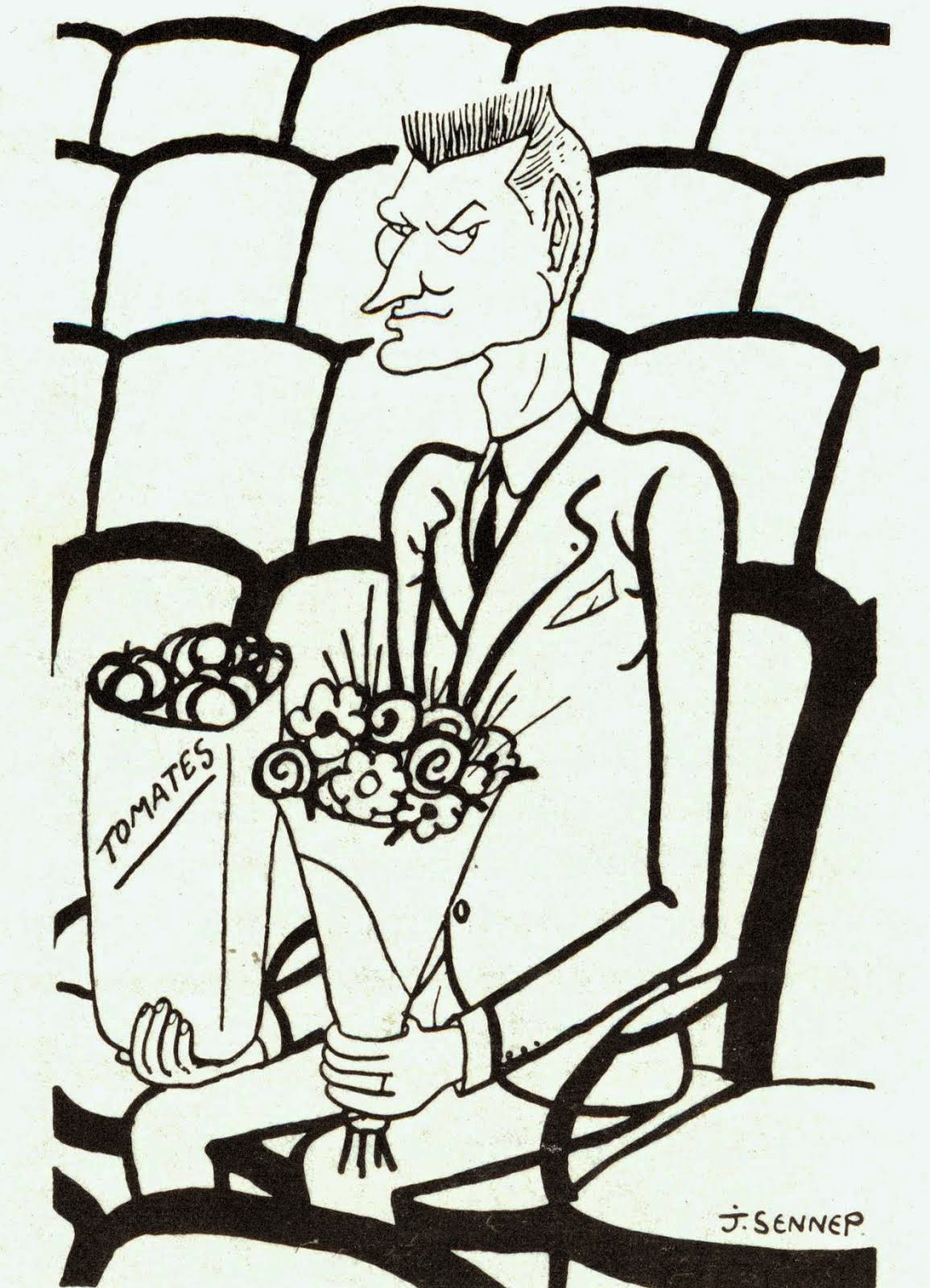 Jean-Jacques Gautier, caricatura de Sennep