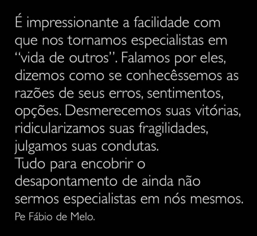 Pessoas Que Falam Demais Da Vida Dos Outros FRATERLUZ: Vida dos Outros