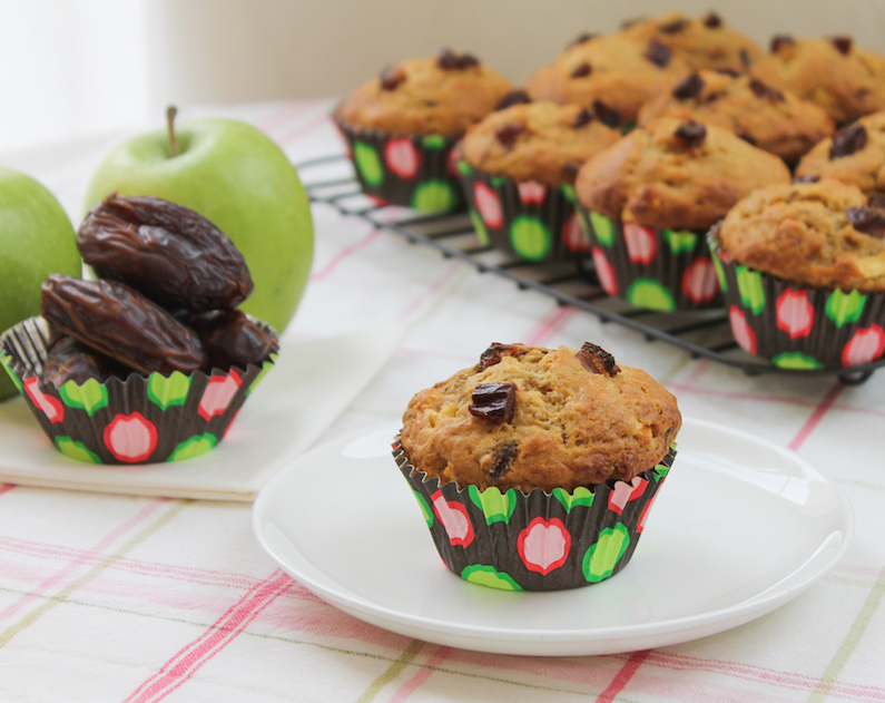 Food Lust People Love Apple and Date Muffins MuffinMonday