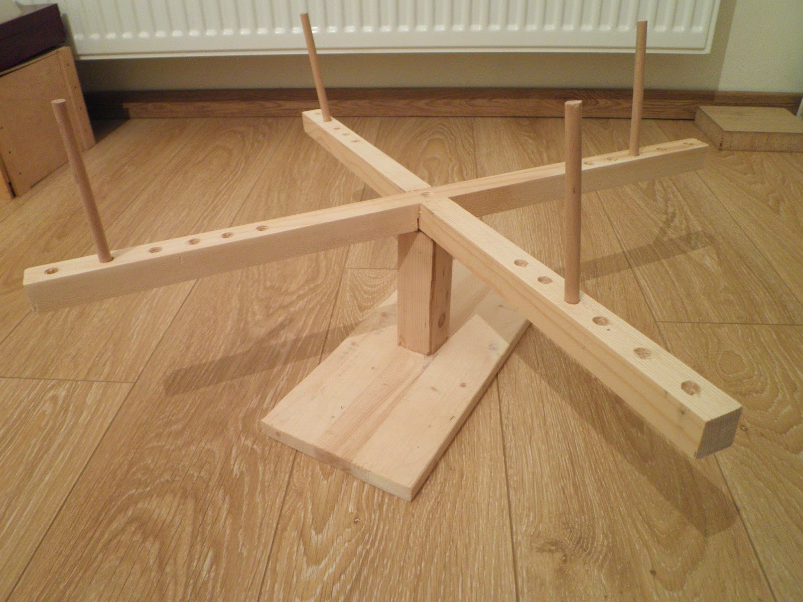 A knitter without a yarn ball winder or a yarn swift Knitwear and Crafts