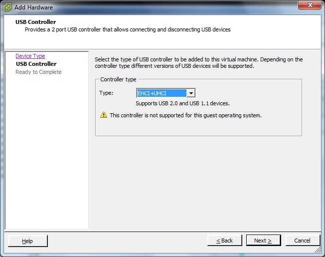 Technology Solution Connecting USB to VMware VM