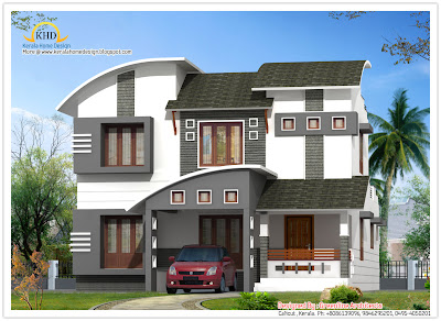 205 square meter (2210 sq.frt) Home Design Elevation - October 2011