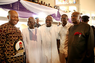 Picture: Gov. Ambode attends funeral service of late Dr. Alex Ekwueme in Oko, Anambra