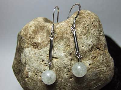  Rainbow moonstone earrings