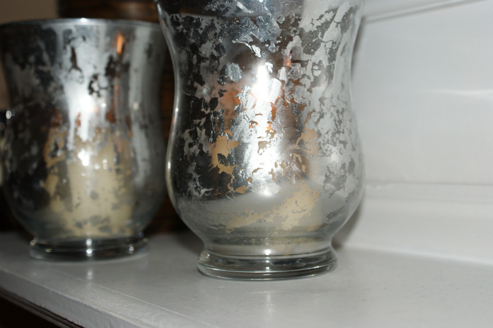 Lillys & Lollipops DIY mercury glass candle holder