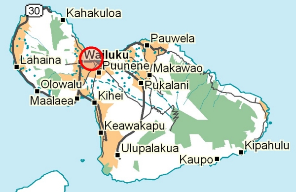 Wailuku Map Pictures  Map of Hawaii Cities and Islands