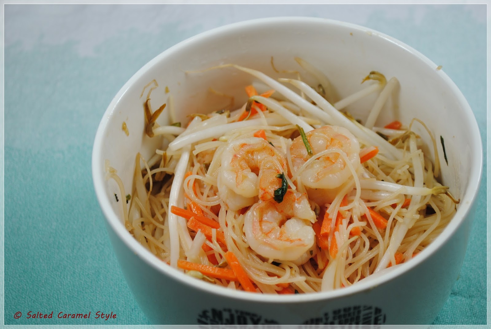 Salted Caramel Style Rice Vermicelli Bowl