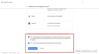 Delete Account Google Permanently