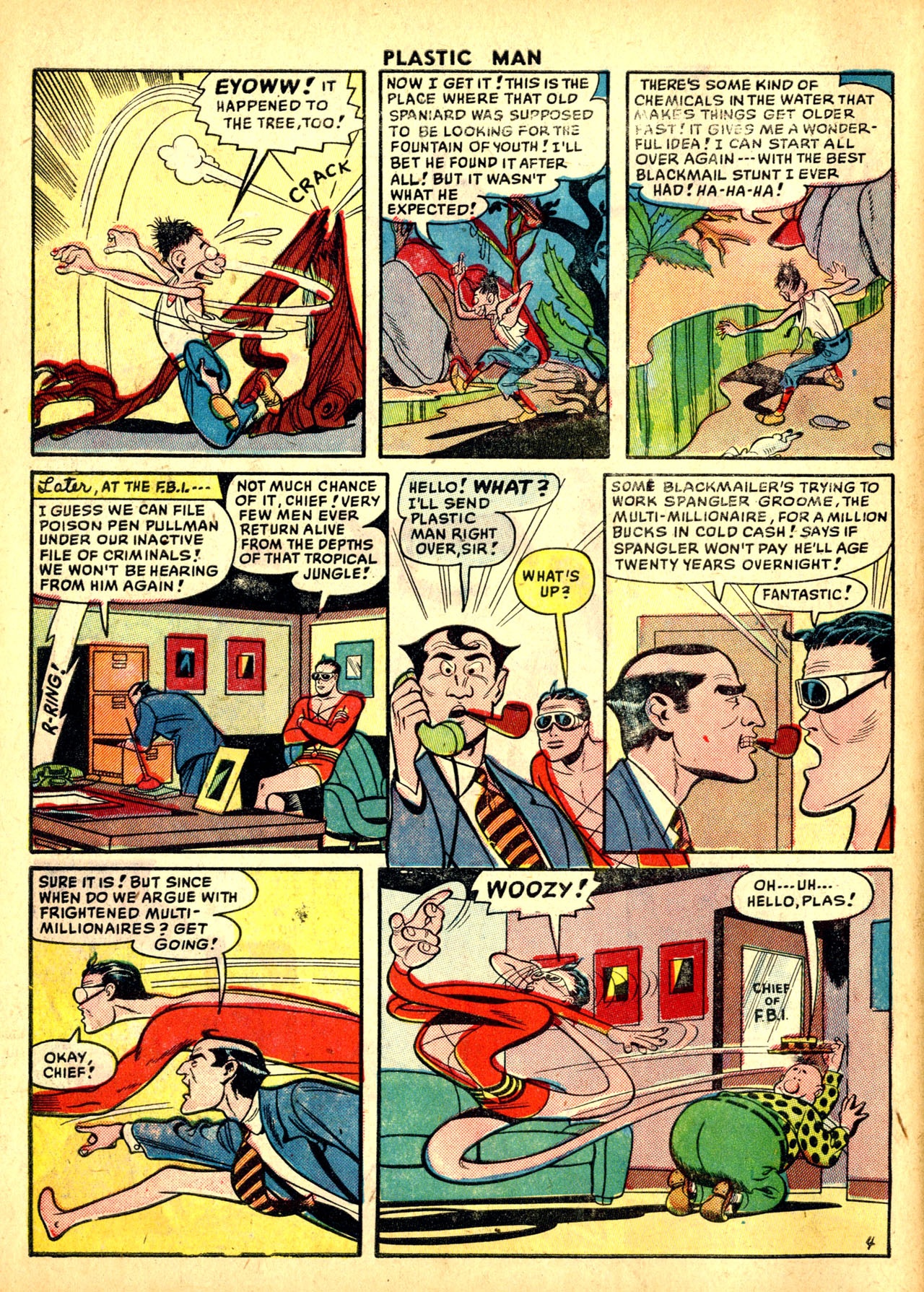 Read online Plastic Man (1943) comic -  Issue #23 - 6