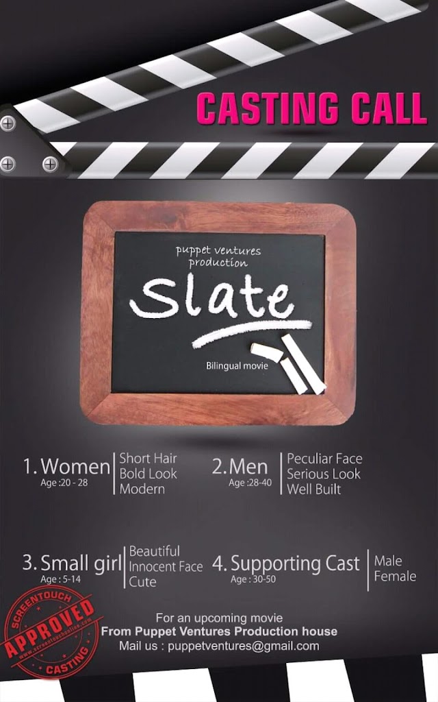 CASTING CALL FOR A BILINGUAL MOVIE "SLATE"