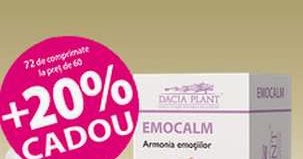 Emocalm cu Valeriana, 120 comprimate, Dacia Plant