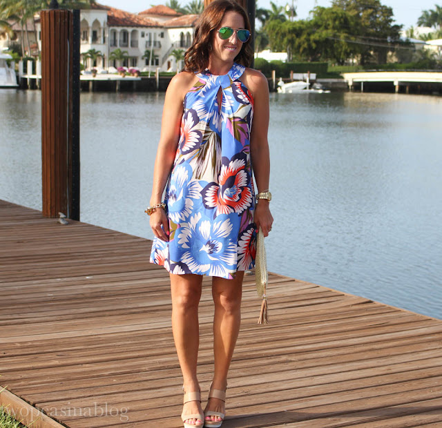 Two Peas in a Blog: Blue Tropical Dress