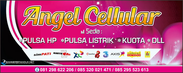 Banner Spanduk Konter Pulsa Unik cdr MULTITALENTA