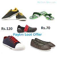 Paytm Loot - Buy Globalite Slippers at Rs.70 and Shoes at Rs.120 only Paytm Loot - Buy Globalite Slippers at Rs.70 and Shoes at Rs.120 only