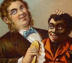 Propaganda de sabão do século XIX com forte cunho racista.