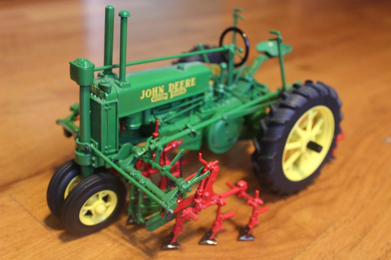 Spoelman Family Toy Tractor Collection John Deere Model "A" Tractor with 290 Series Cultivator