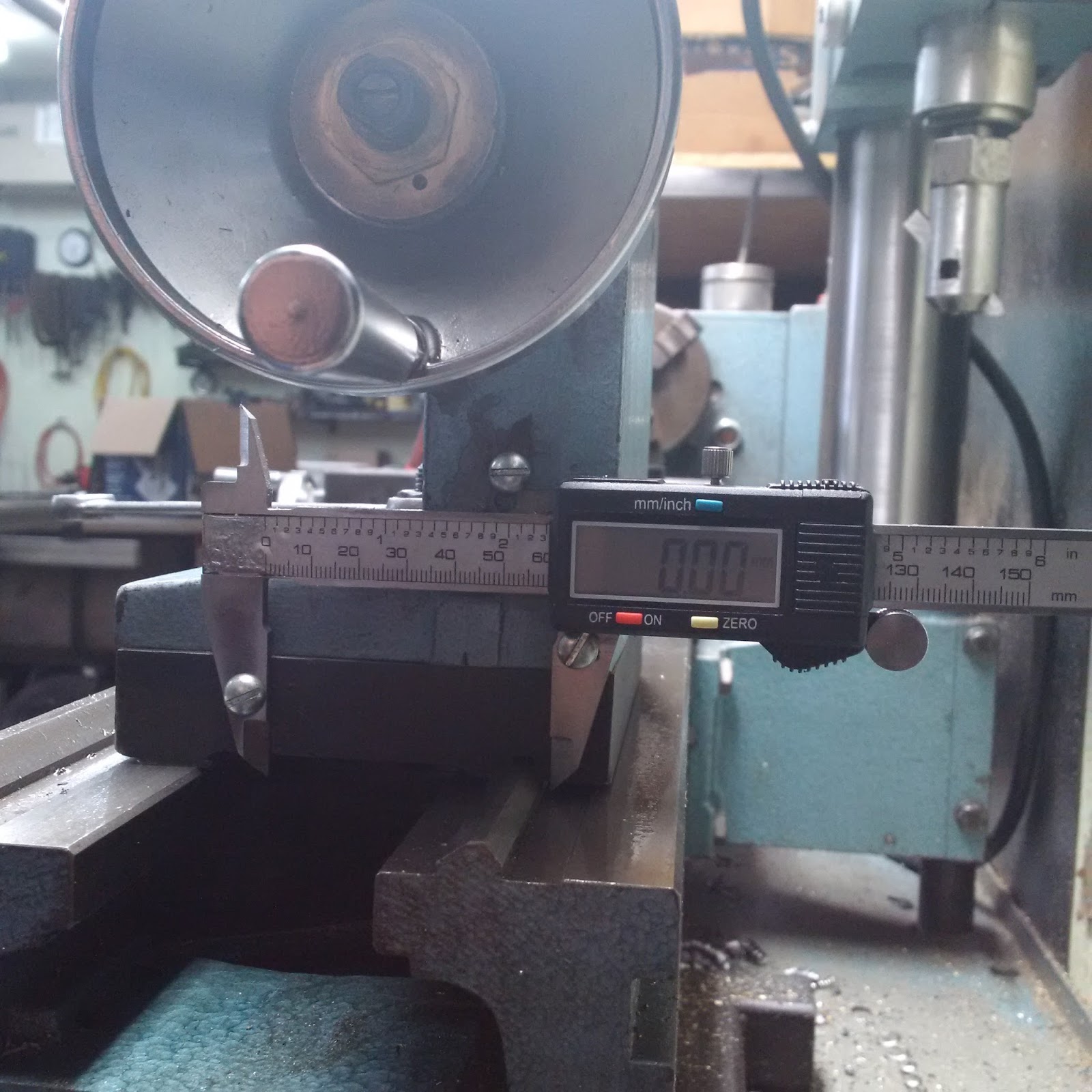 Another Day Another Project Mounting Digital Calipers on Lathe Tail Stock