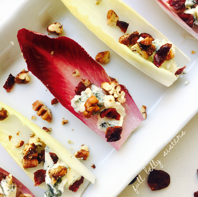 Stuffed Endive with Blue Cheese, Pecans & Cranberries CranberryWeek