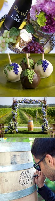 Grape Decorating Ideas for winery weddings!