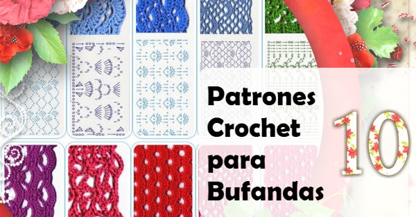 10 Puntadas Crochet Tejer Estolas / gratis