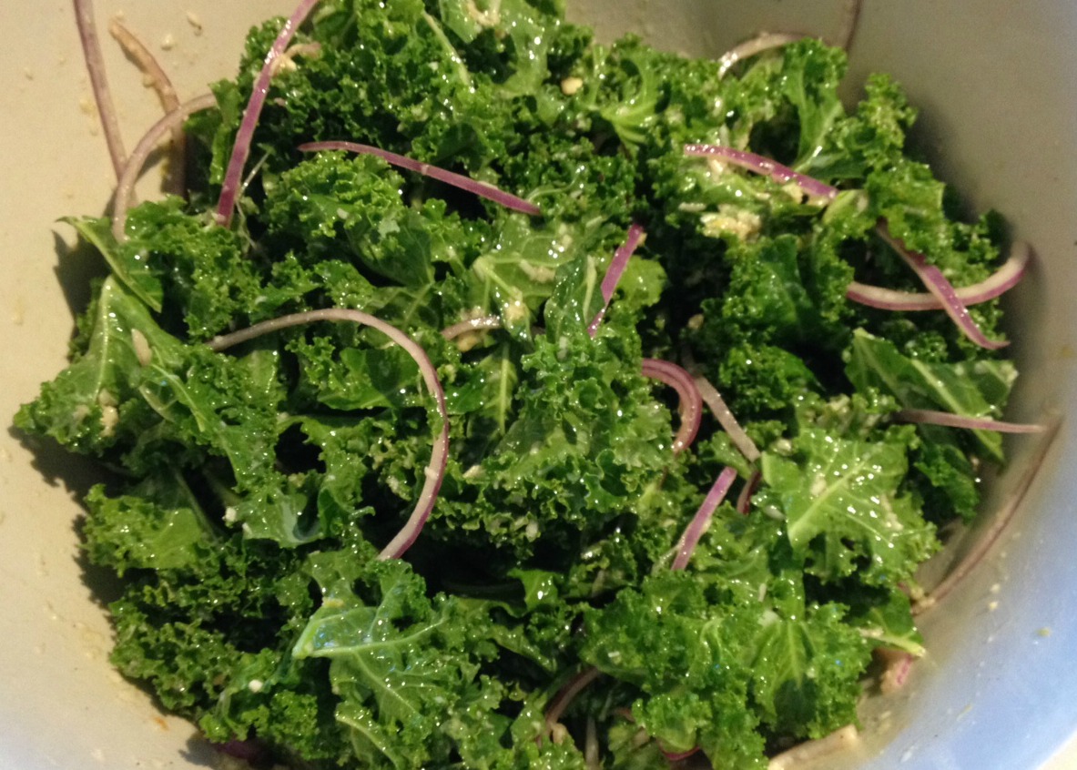 Kale Caesar with Lemon Parmesan Dressing