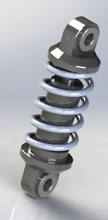 solidworks motion study tutorial, Spring, shock absorber, Animation 
