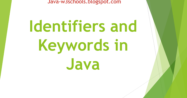 Identifiers and Keywords in Java | JavaProgramTo.com