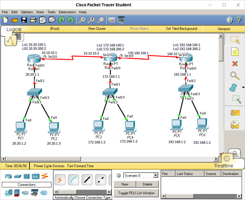 настройка ospf cisco packet tracer