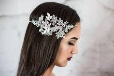Swarovski Bridal Headpiece K'Mich Weddings - wedding planning - bridal headpiece - swarovski bridal headpiece - esty