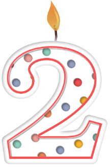 1 2 birthday candle target