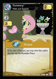 My Little Pony Fluttershy, Hide and Squeak Absolute Discord CCG Card