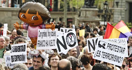 Protesto em Barcelona