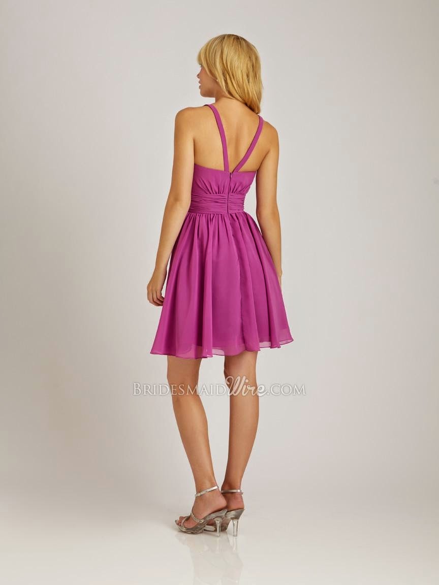 Purple Chiffon Bridesmaid Dress Bridesmaid Designers