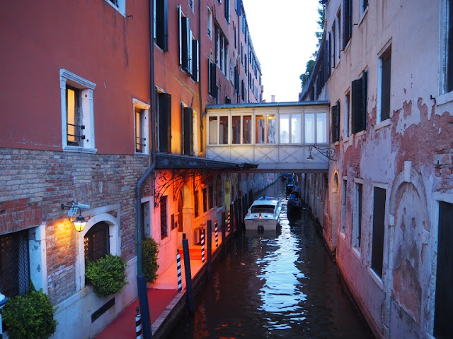 Jeden z hotelů v Benátkách, Venezia