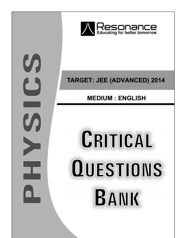 Resonance Critical Question Bank Physics (English) PDF