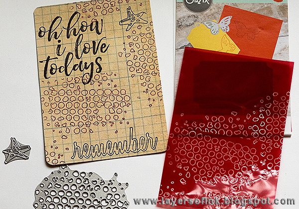 Layers of ink - Mini Clipboard Tutorial by Anna-Karin, with Sizzix dies by Tim Holtz and Inksheets