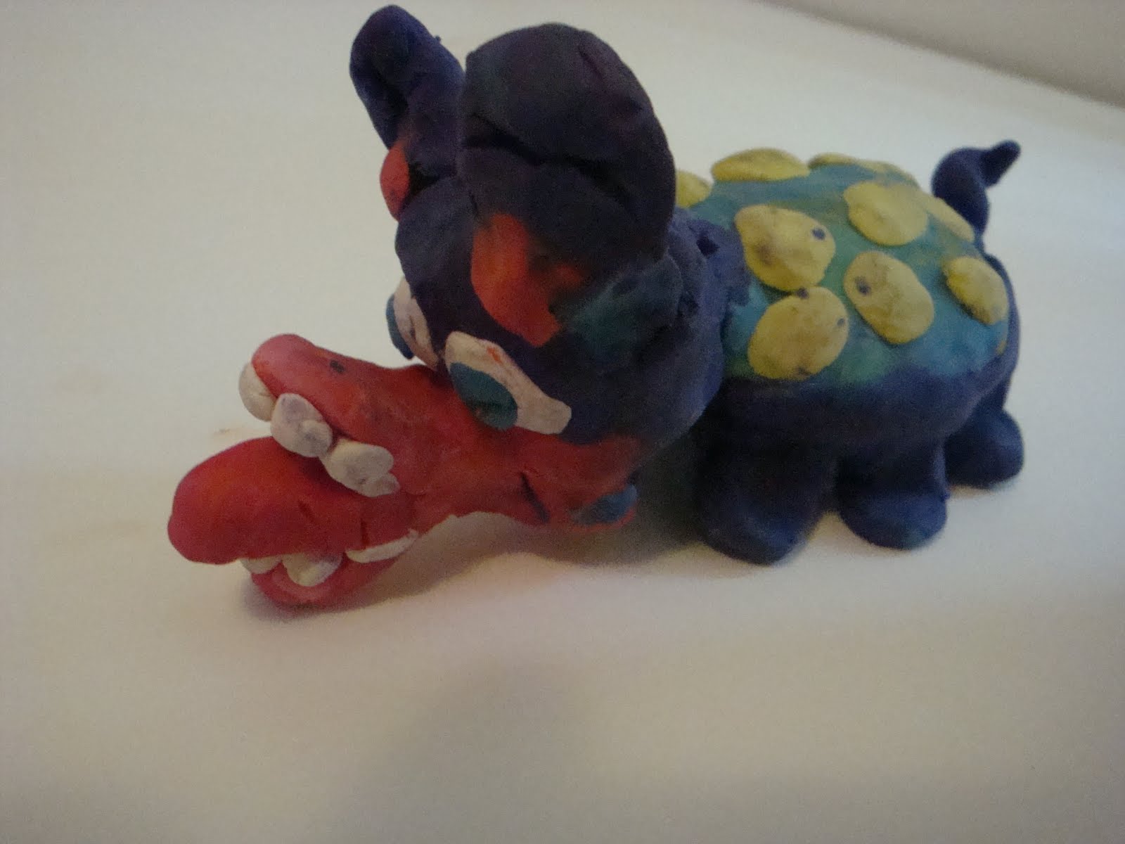 Dallin and Loryn Modeling Clay Animal