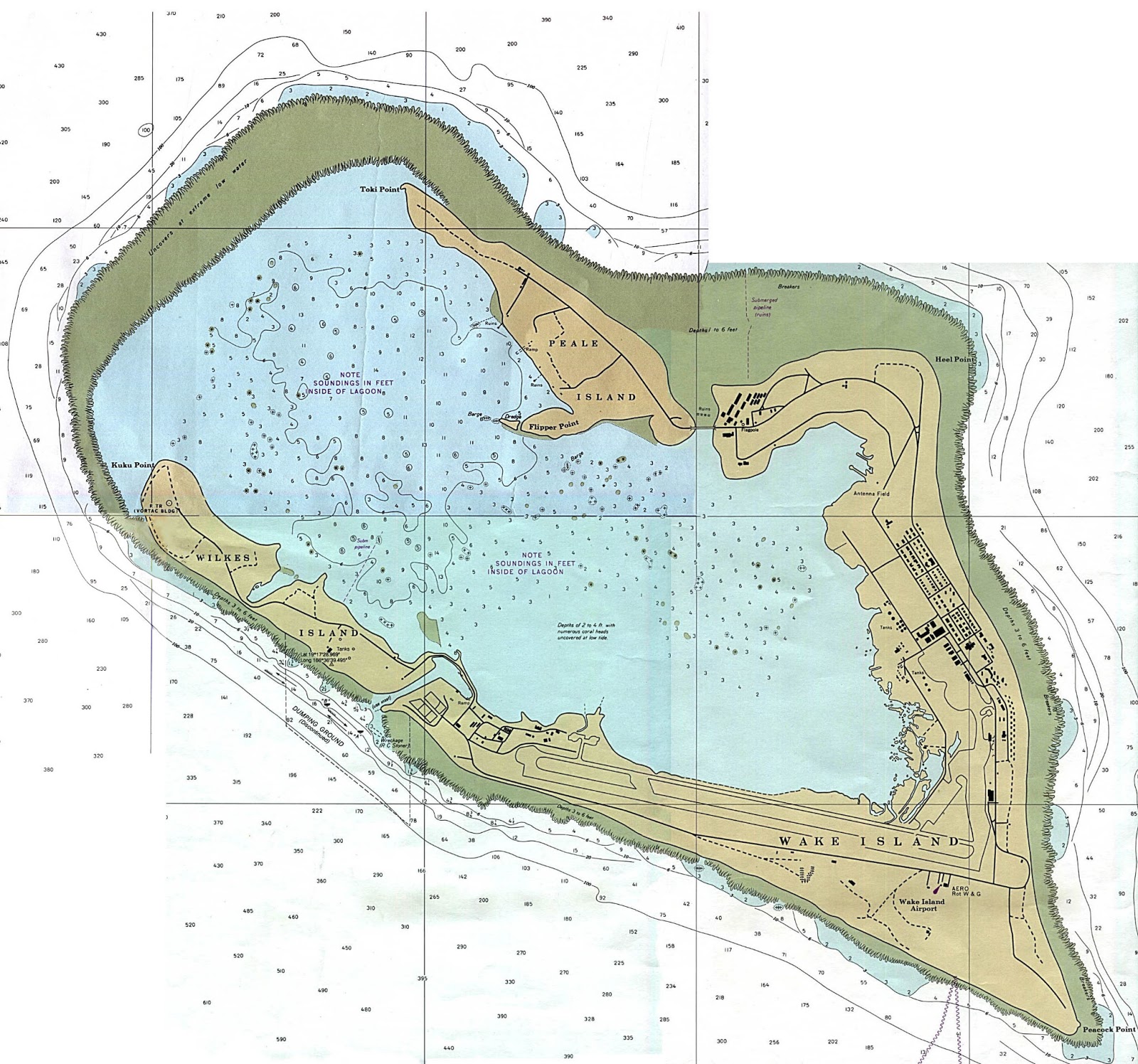 Ilha Wake | Mapas da Ilha Wake | Estados Unidos da América