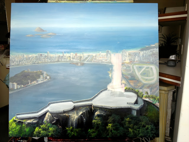 Rio de Janeiro pintura óleo sobre tela