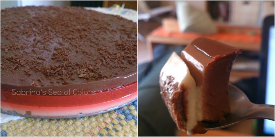 Tarta tres chocolates
