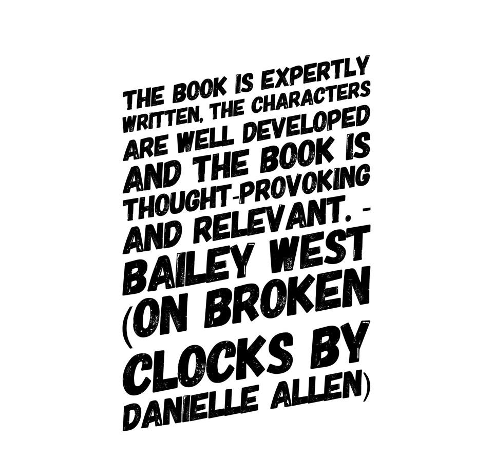 Release Day Blitz Broken Clocks by Danielle Allen Love Read Listen