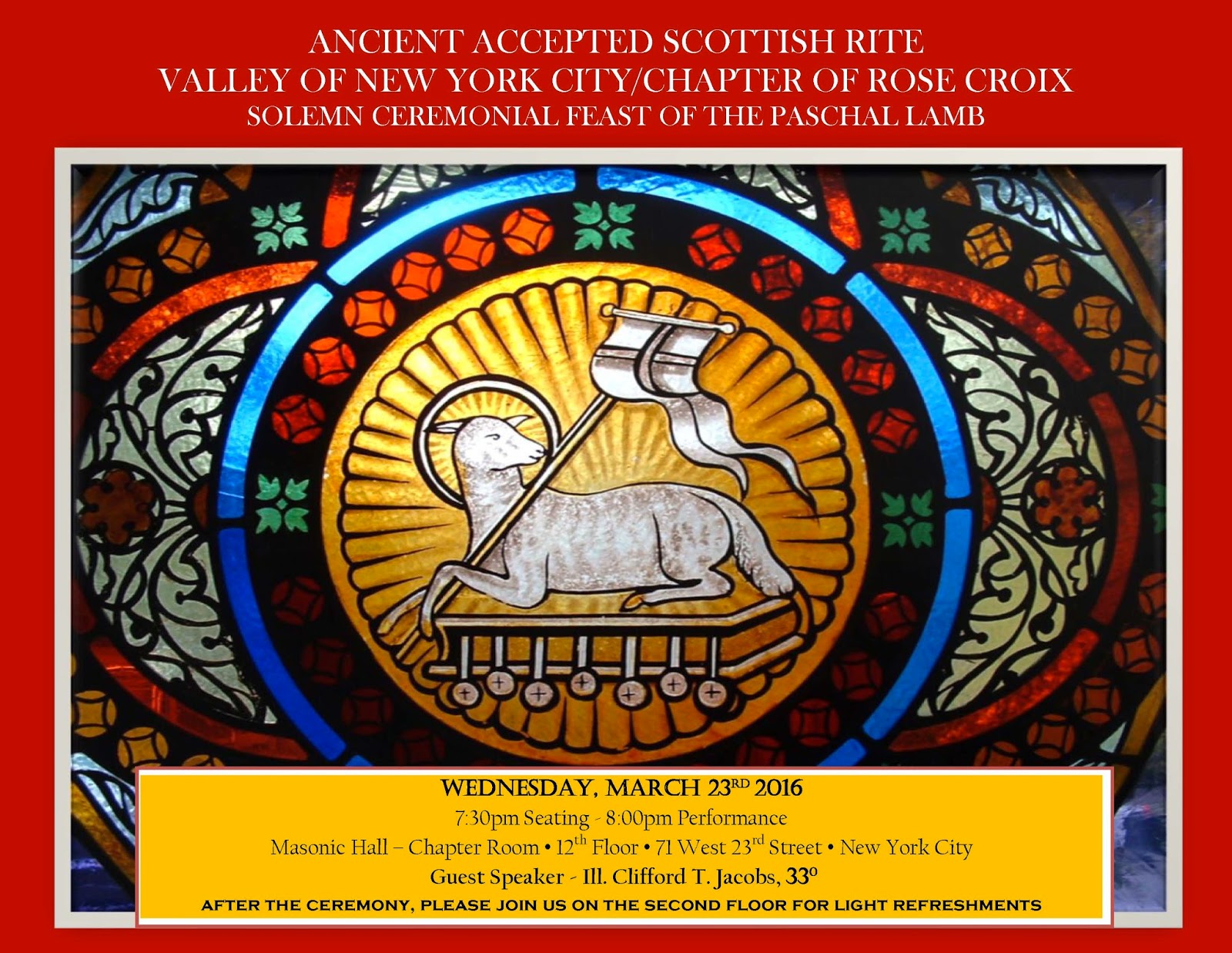 The Magpie Mason ‘Feast of the Paschal Lamb’