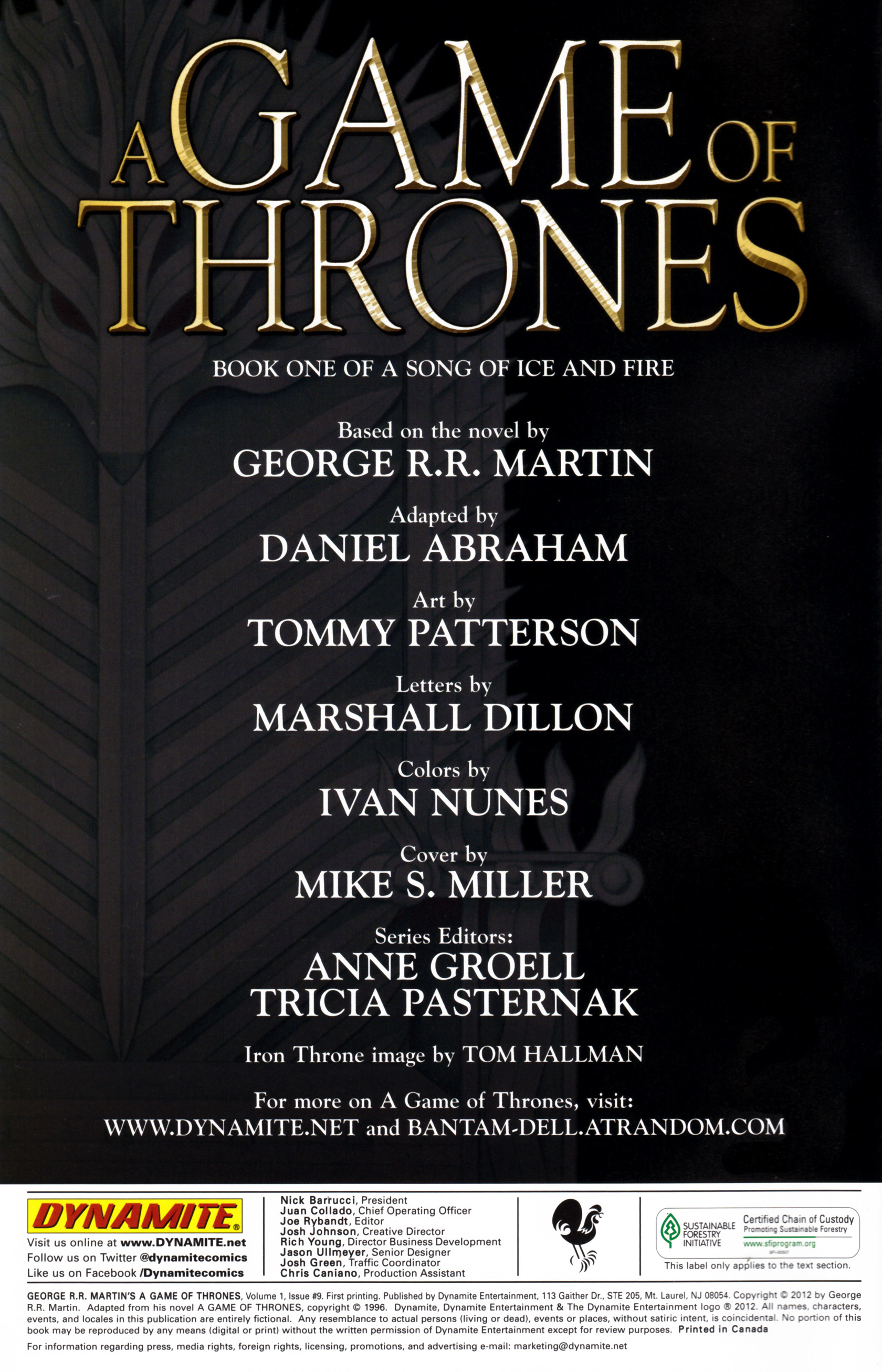 Read online A Game Of Thrones comic -  Issue #9 - 2