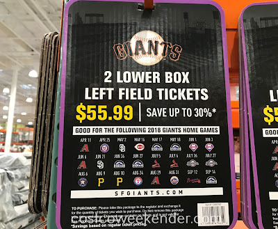 San Francisco Giants 2 Lower Box Left Field Tickets 2018: great for a day at the ballpark