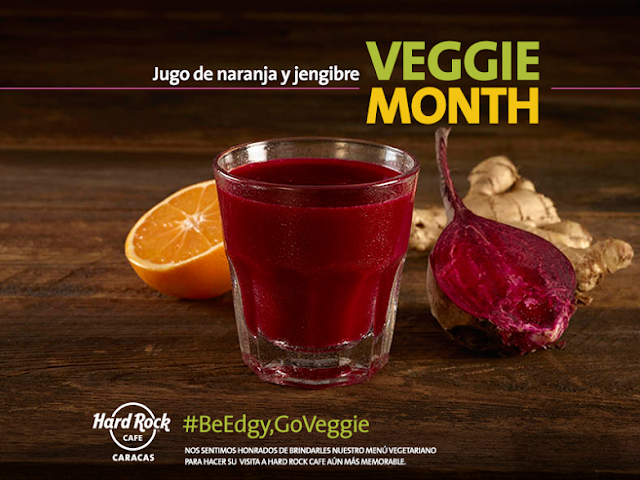 “Veggie Month” mes vegetariano octubre hard rock cafe caracas