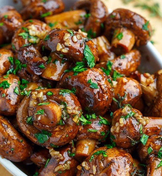 Balsamic Soy Roasted Garlic Mushrooms Balsamic Soy Roasted Garlic Mushrooms