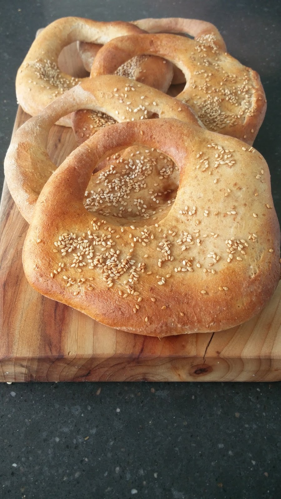 Bake My Day! Bread Baking Babes June 2017 Kaak bread (a Lebanese