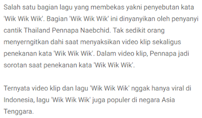 Virai Lagu Wik Wik Wik Ternyata Ini Arti Liriknya Resep Bunda